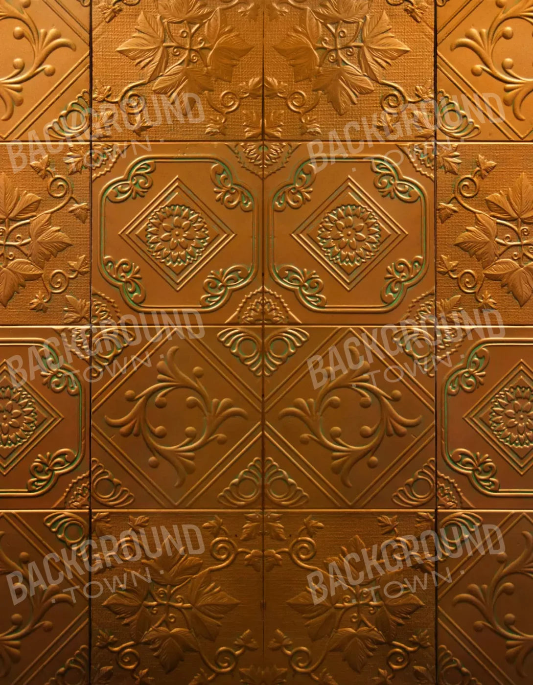 Copper Tins 6X8 Fleece ( 72 X 96 Inch ) Backdrop