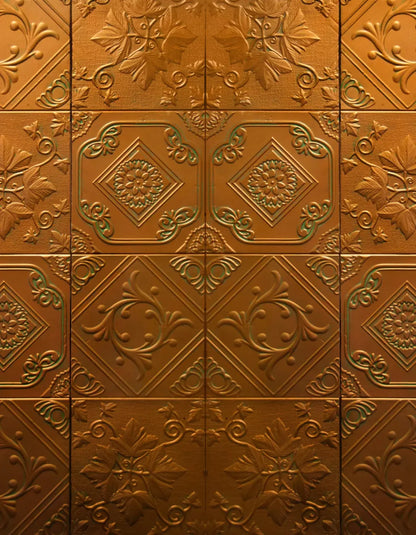 Copper Tins 6X8 Fleece ( 72 X 96 Inch ) Backdrop