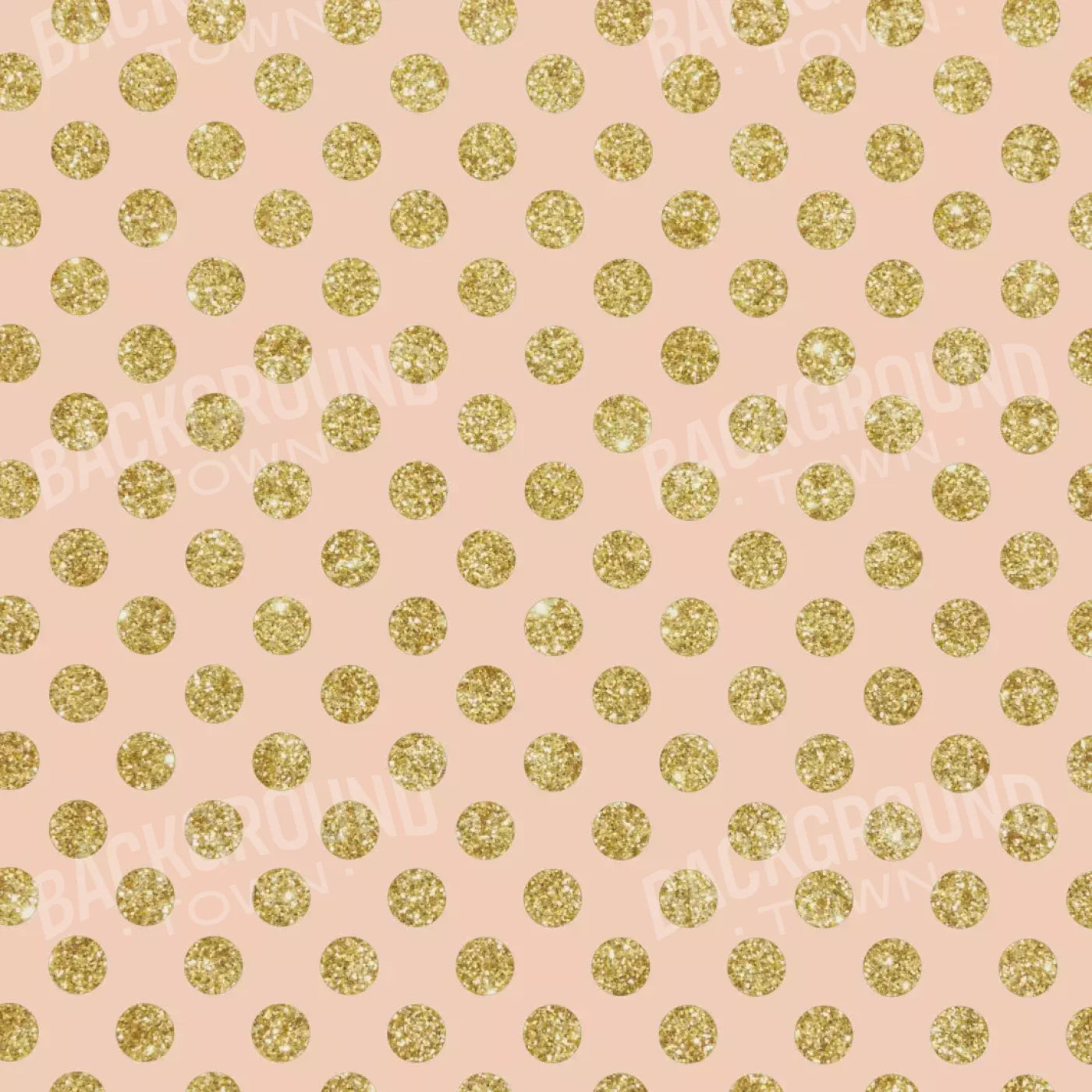 Coral Gold Polka 10’X10’ Ultracloth (120 X Inch) Backdrop