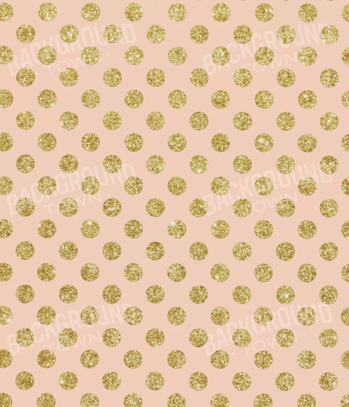 Coral Gold Polka 10’X12’ Ultracloth (120 X 144 Inch) Backdrop