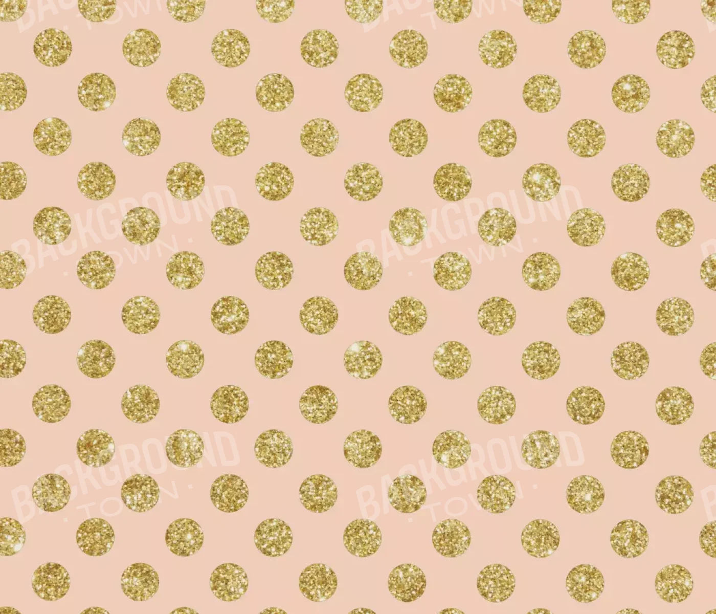 Coral Gold Polka 12’X10’ Ultracloth (144 X 120 Inch) Backdrop