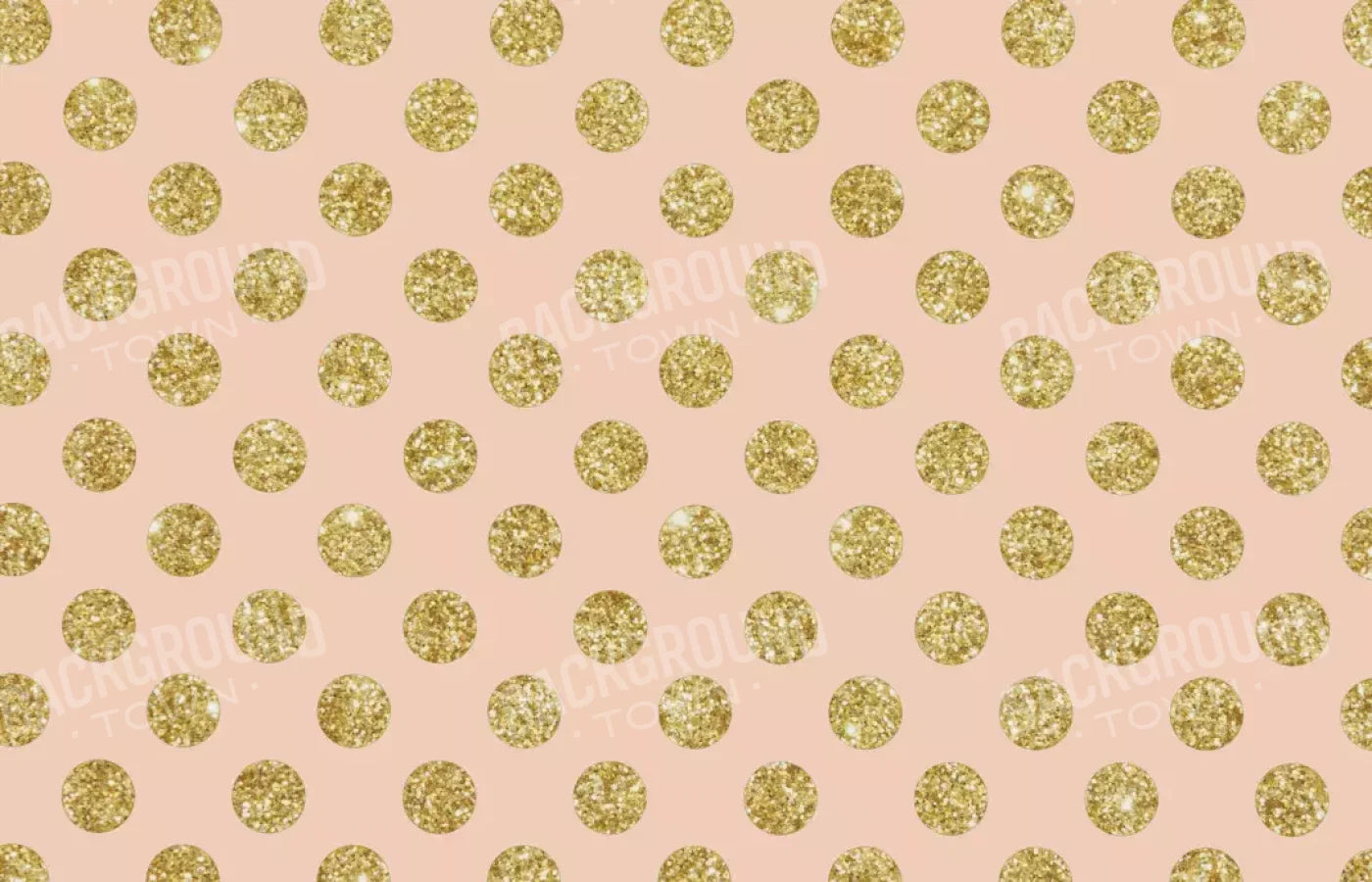 Coral Gold Polka 12’X8’ Ultracloth (144 X 96 Inch) Backdrop