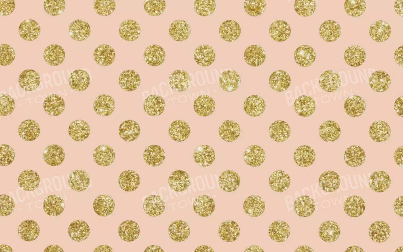 Coral Gold Polka 14’X9’ Ultracloth (168 X 108 Inch) Backdrop