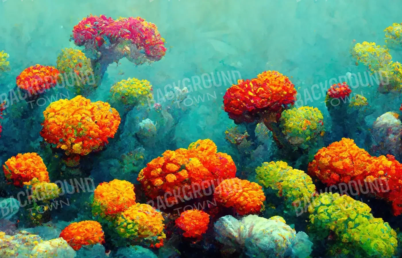 Coral Reef 12’X8’ Ultracloth (144 X 96 Inch) Backdrop