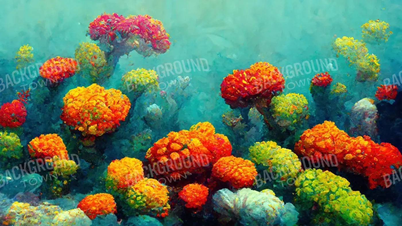 Coral Reef 14’X8’ Ultracloth (168 X 96 Inch) Backdrop