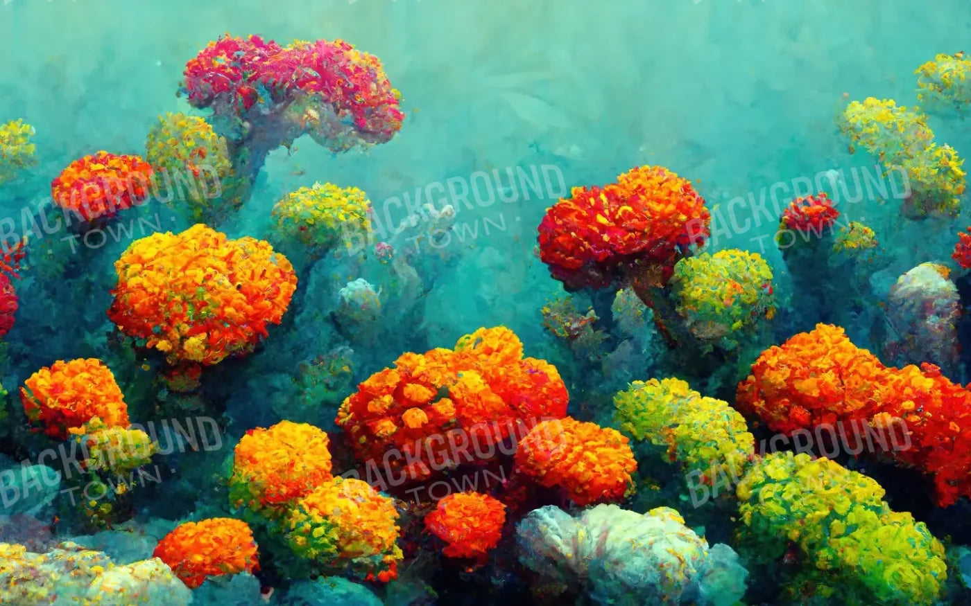 Coral Reef 14’X9’ Ultracloth (168 X 108 Inch) Backdrop