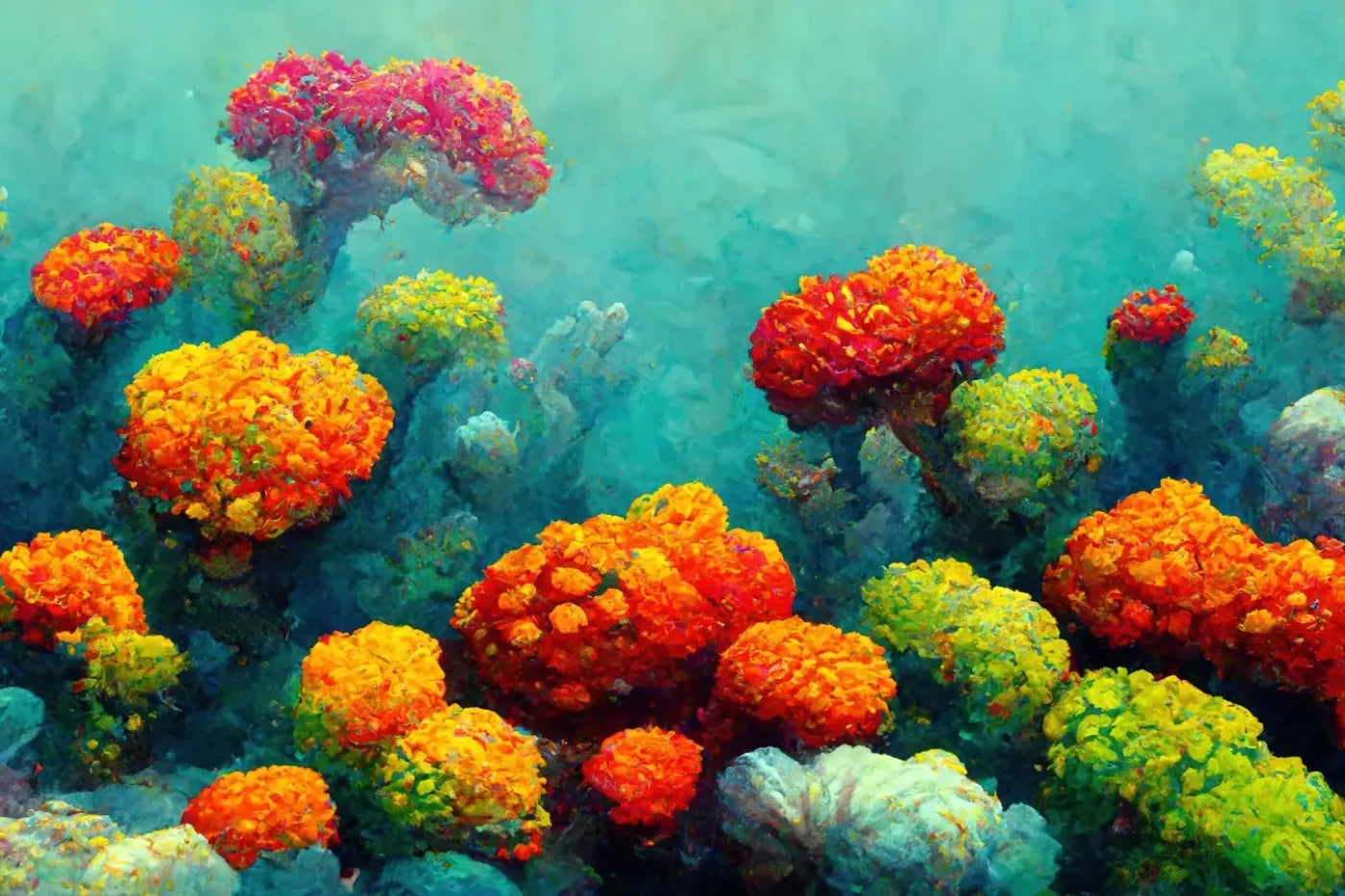 Coral Reef 8’X5’ Ultracloth (96 X 60 Inch) Backdrop