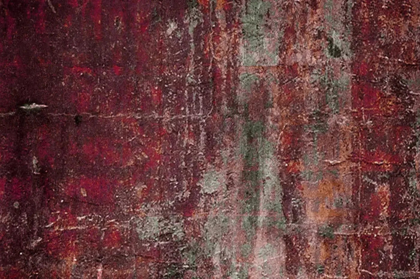 Corrupt Red 5X4 Rubbermat Floor ( 60 X 48 Inch ) Backdrop