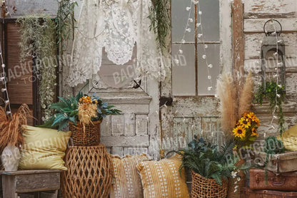 Cottage Boho 8X5 Ultracloth ( 96 X 60 Inch ) Backdrop