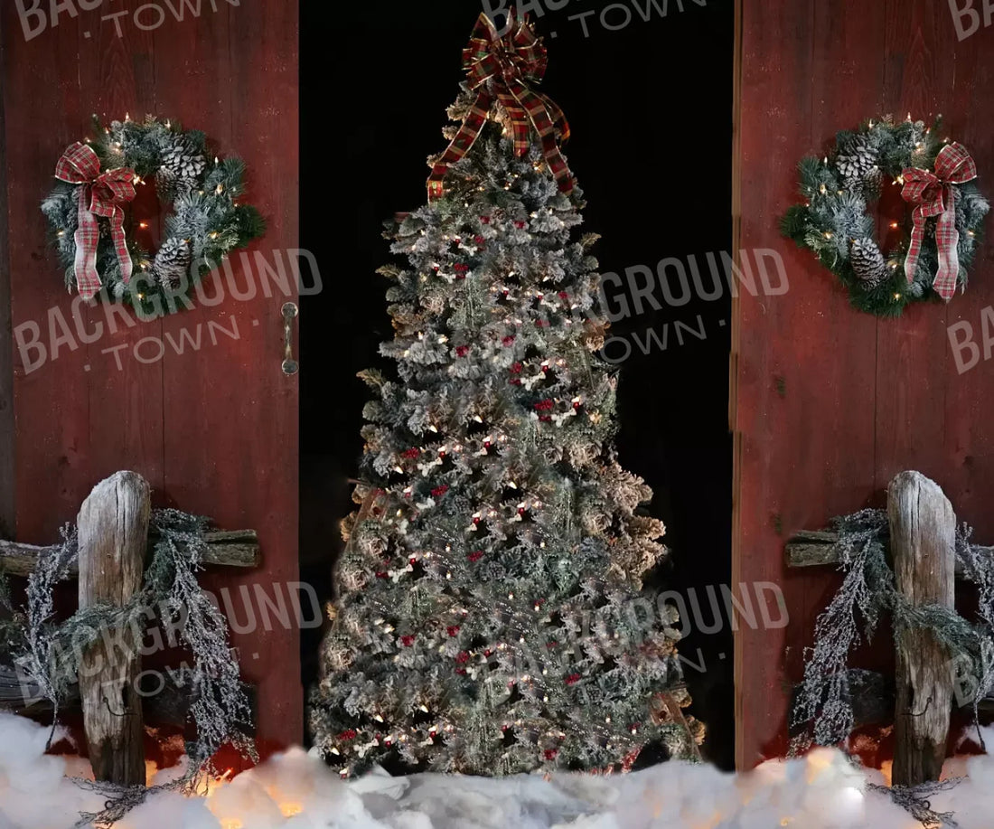 Red Christmas Backdrop for Photography