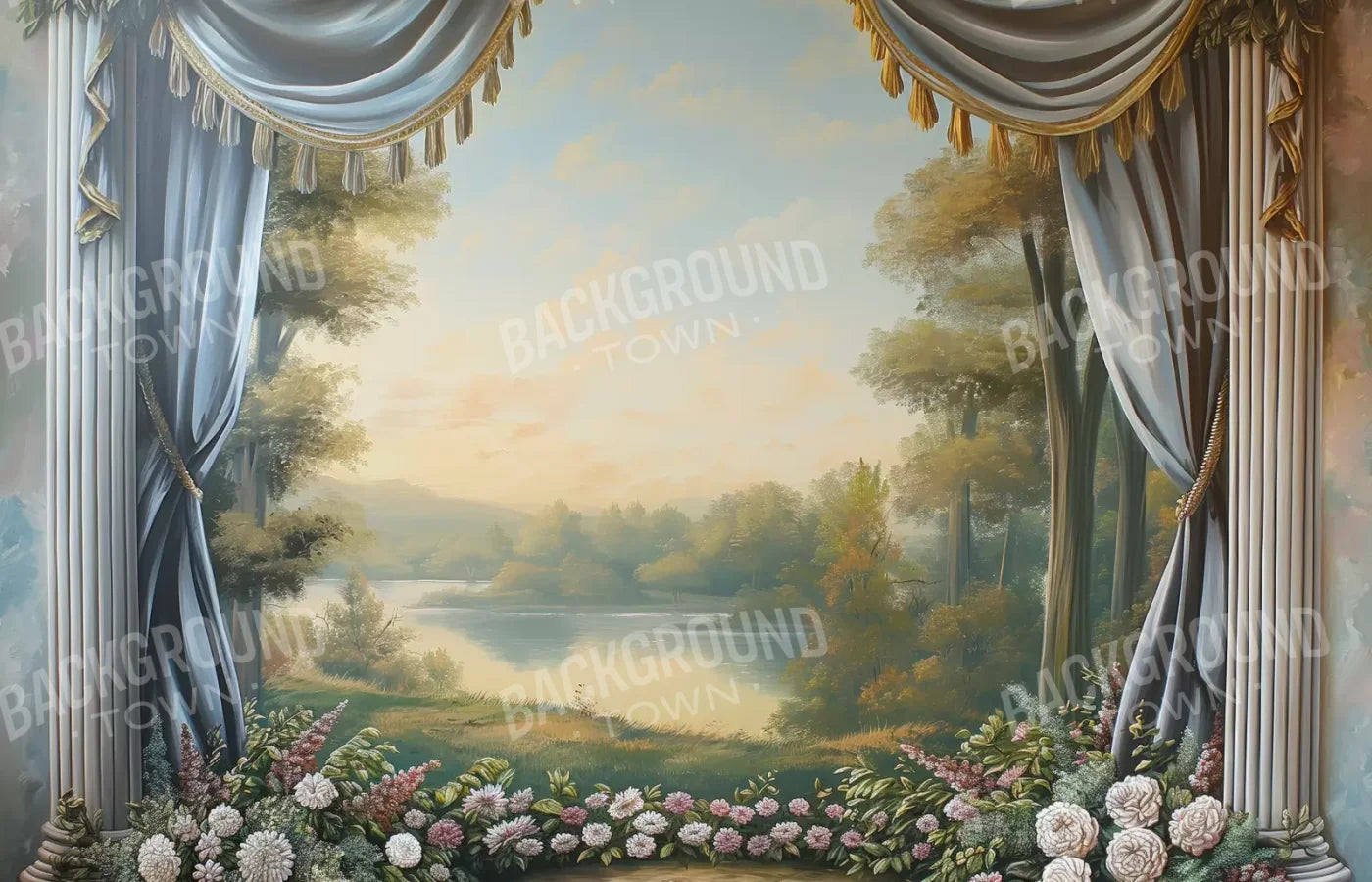 Country Garden Scenic 14’X9’ Ultracloth (168 X 108 Inch) Backdrop