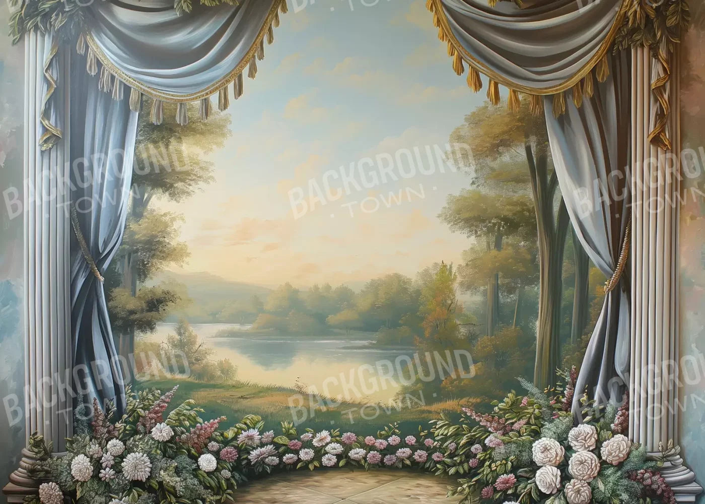 Country Garden Scenic 7’X5’ Ultracloth (84 X 60 Inch) Backdrop