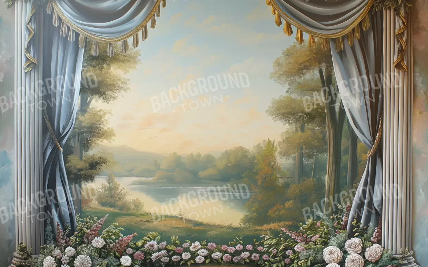 Country Garden Scenic 8’X5’ Ultracloth (96 X 60 Inch) Backdrop
