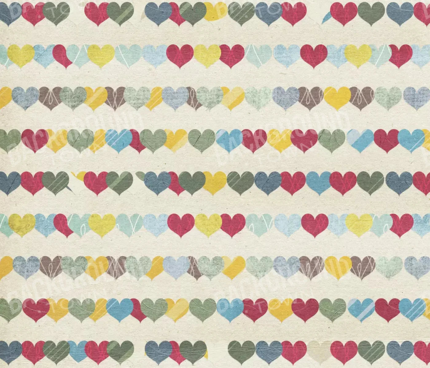 Country Hearts 12X10 Ultracloth ( 144 X 120 Inch ) Backdrop