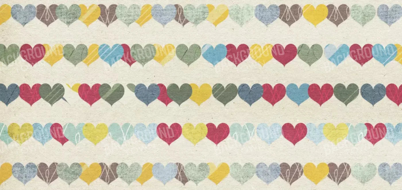 Country Hearts 16X8 Ultracloth ( 192 X 96 Inch ) Backdrop