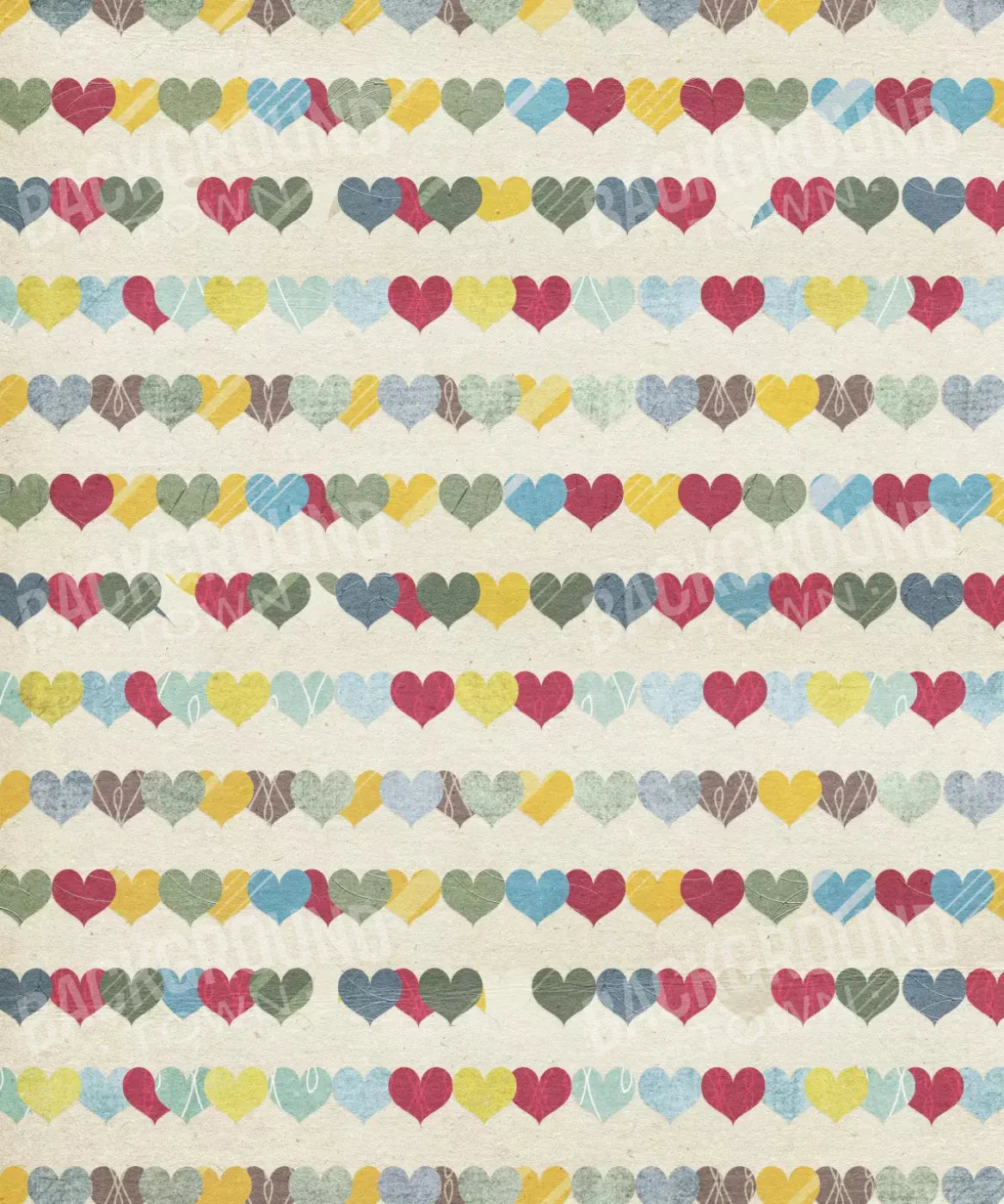 Multi-Color Valentines Day Backdrop for Photography