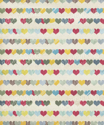 Multi-Color Valentines Day Backdrop for Photography