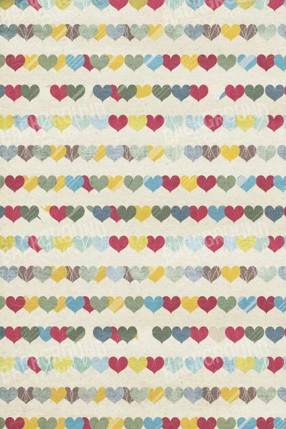 Country Hearts 5X8 Ultracloth ( 60 X 96 Inch ) Backdrop