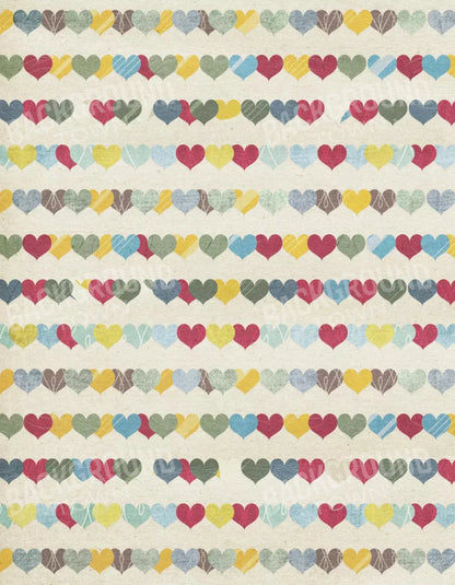 Country Hearts 6X8 Fleece ( 72 X 96 Inch ) Backdrop