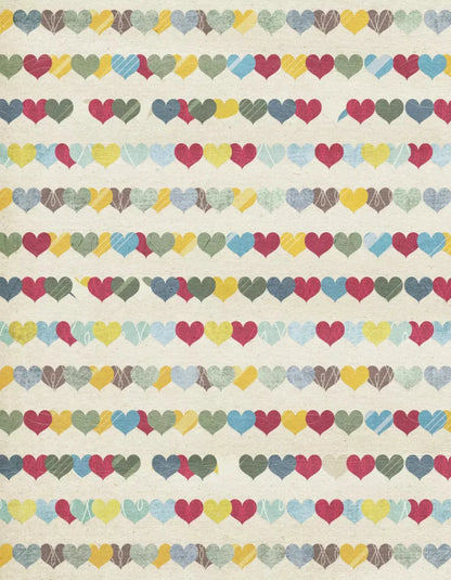 Country Hearts 6X8 Fleece ( 72 X 96 Inch ) Backdrop