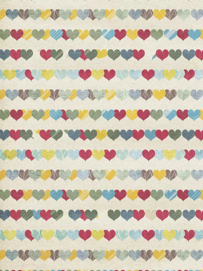 Country Hearts 8X10 Fleece ( 96 X 120 Inch ) Backdrop