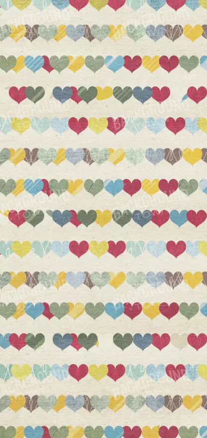 Country Hearts 8X16 Ultracloth ( 96 X 192 Inch ) Backdrop