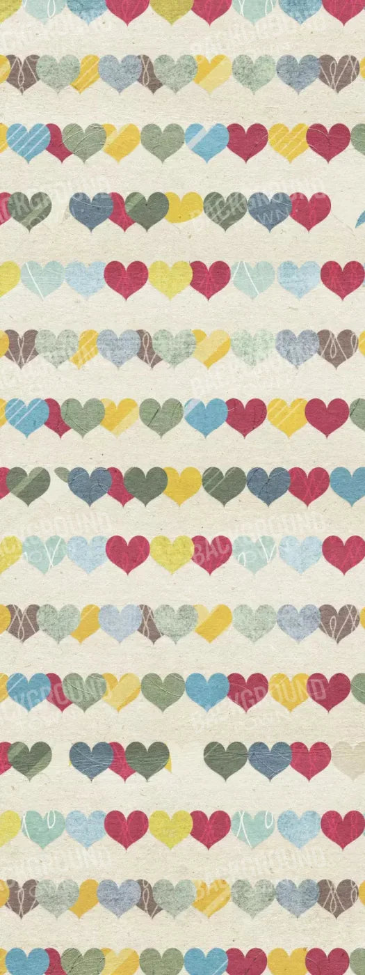 Country Hearts 8X20 Ultracloth ( 96 X 240 Inch ) Backdrop