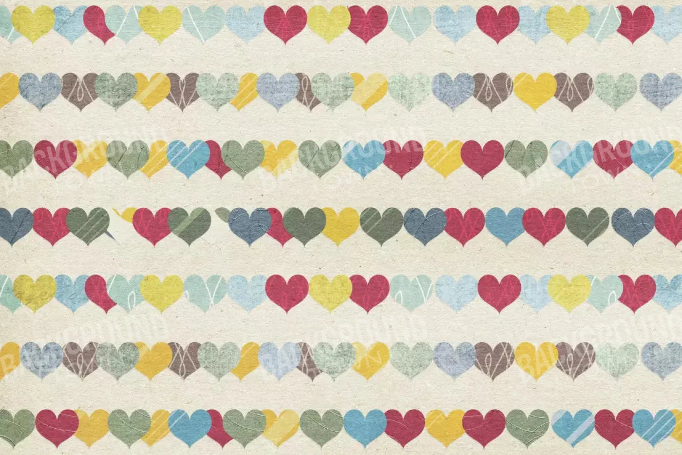 Country Hearts 8X5 Ultracloth ( 96 X 60 Inch ) Backdrop