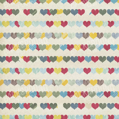 Country Hearts 8X8 Fleece ( 96 X Inch ) Backdrop