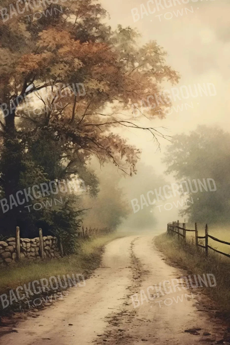 Country Road I 5X8 Ultracloth ( 60 X 96 Inch ) Backdrop