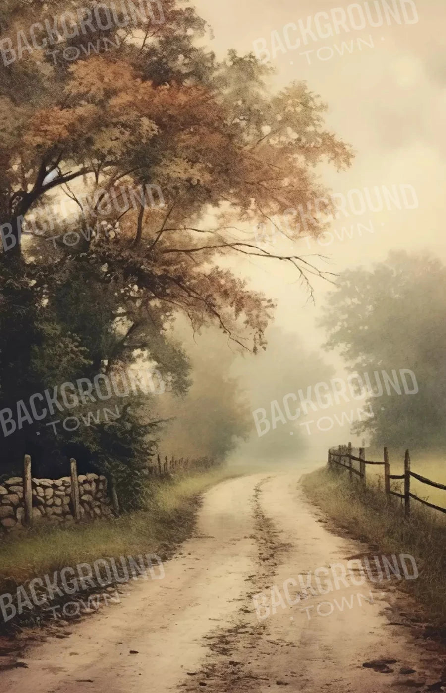 Country Road I 8X12 Ultracloth ( 96 X 144 Inch ) Backdrop