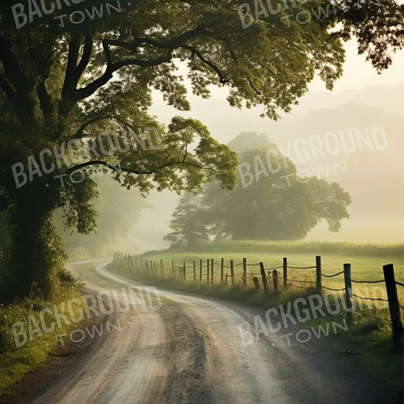 Country Road Ii 8’X8’ Fleece (96 X Inch) Backdrop