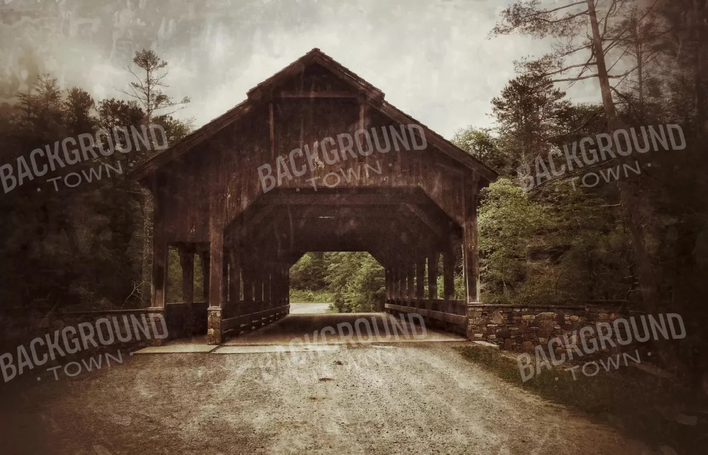 Covered Bridge 12X8 Ultracloth ( 144 X 96 Inch ) Backdrop