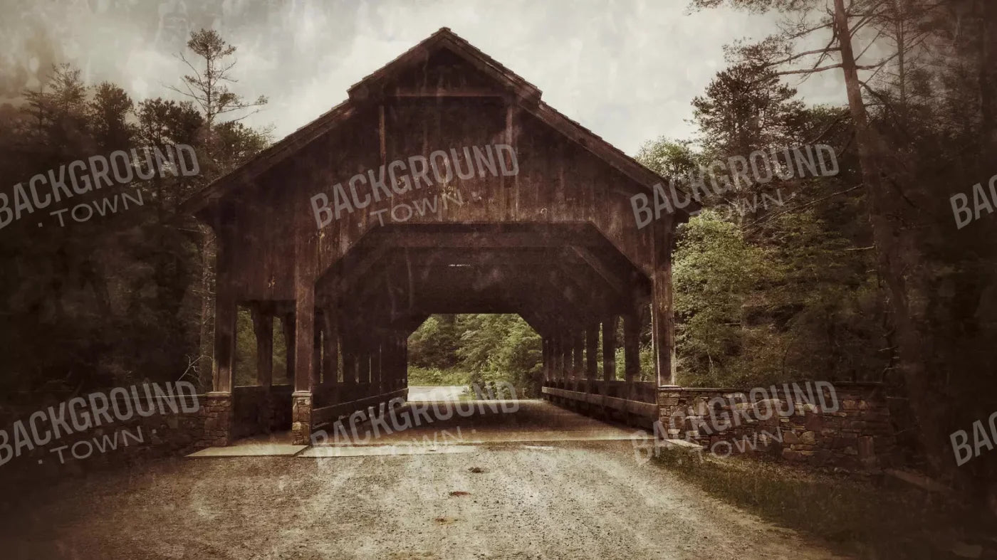 Covered Bridge 14X8 Ultracloth ( 168 X 96 Inch ) Backdrop