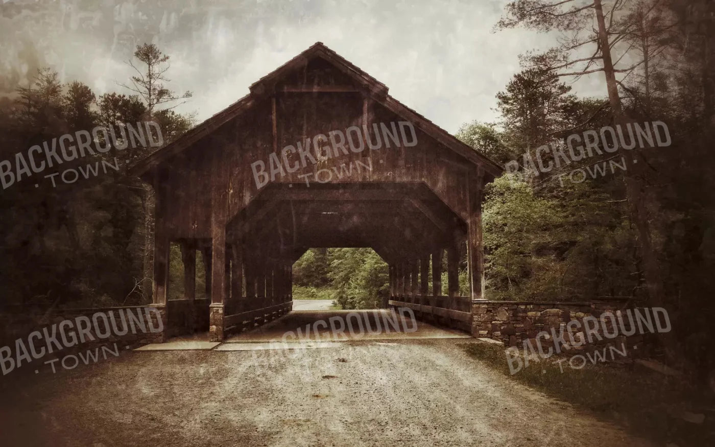 Covered Bridge 14X9 Ultracloth ( 168 X 108 Inch ) Backdrop