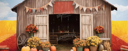 Cozy Autumn Barn 20’X8’ Ultracloth (240 X 96 Inch) Backdrop