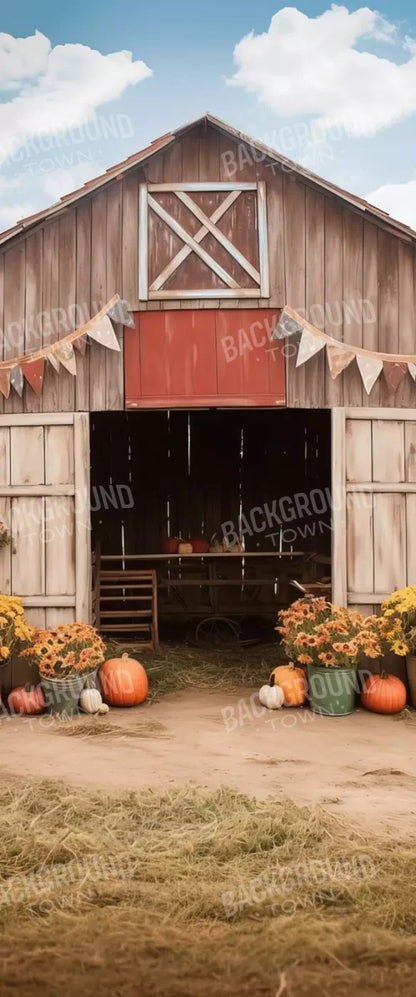 Cozy Autumn Barn 5’X12’ Ultracloth For Westcott X-Drop (60 X 144 Inch) Backdrop