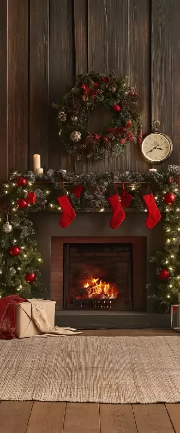 Cozy Cabin Christmas 5’X12’ Ultracloth For Westcott X-Drop (60 X 144 Inch) Backdrop