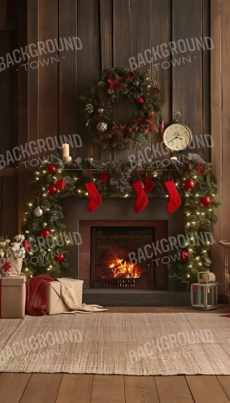 Cozy Cabin Christmas 8’X14’ Ultracloth (96 X 168 Inch) Backdrop