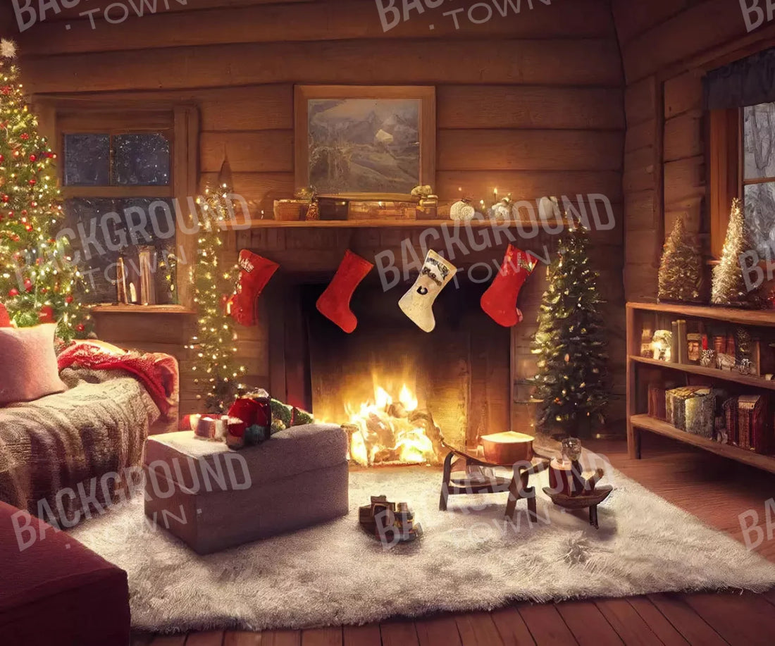 Beige Christmas Backdrop for Photography