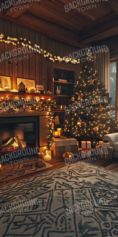 Cozy Christmas Morning Ii 8’X16’ Ultracloth (96 X 192 Inch) Backdrop