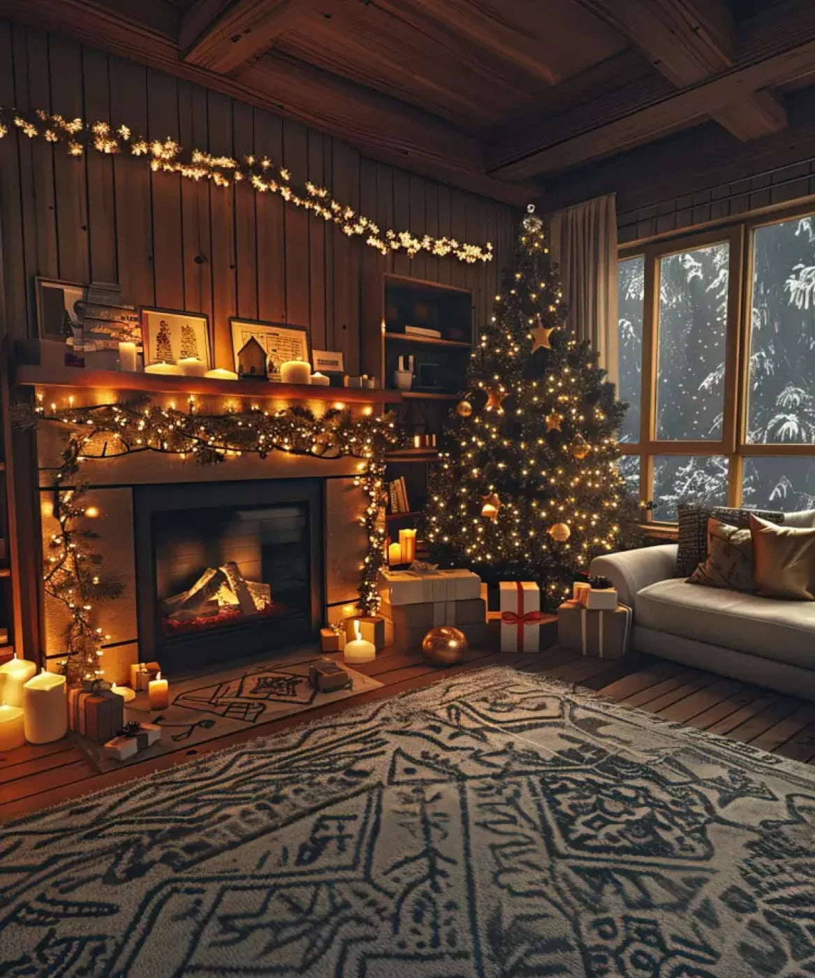 Cozy Christmas Morning Ii 10’X12’ Ultracloth (120 X 144 Inch) Backdrop