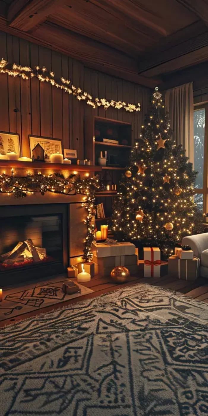 Cozy Christmas Morning Ii 10’X20’ Ultracloth (120 X 240 Inch) Backdrop