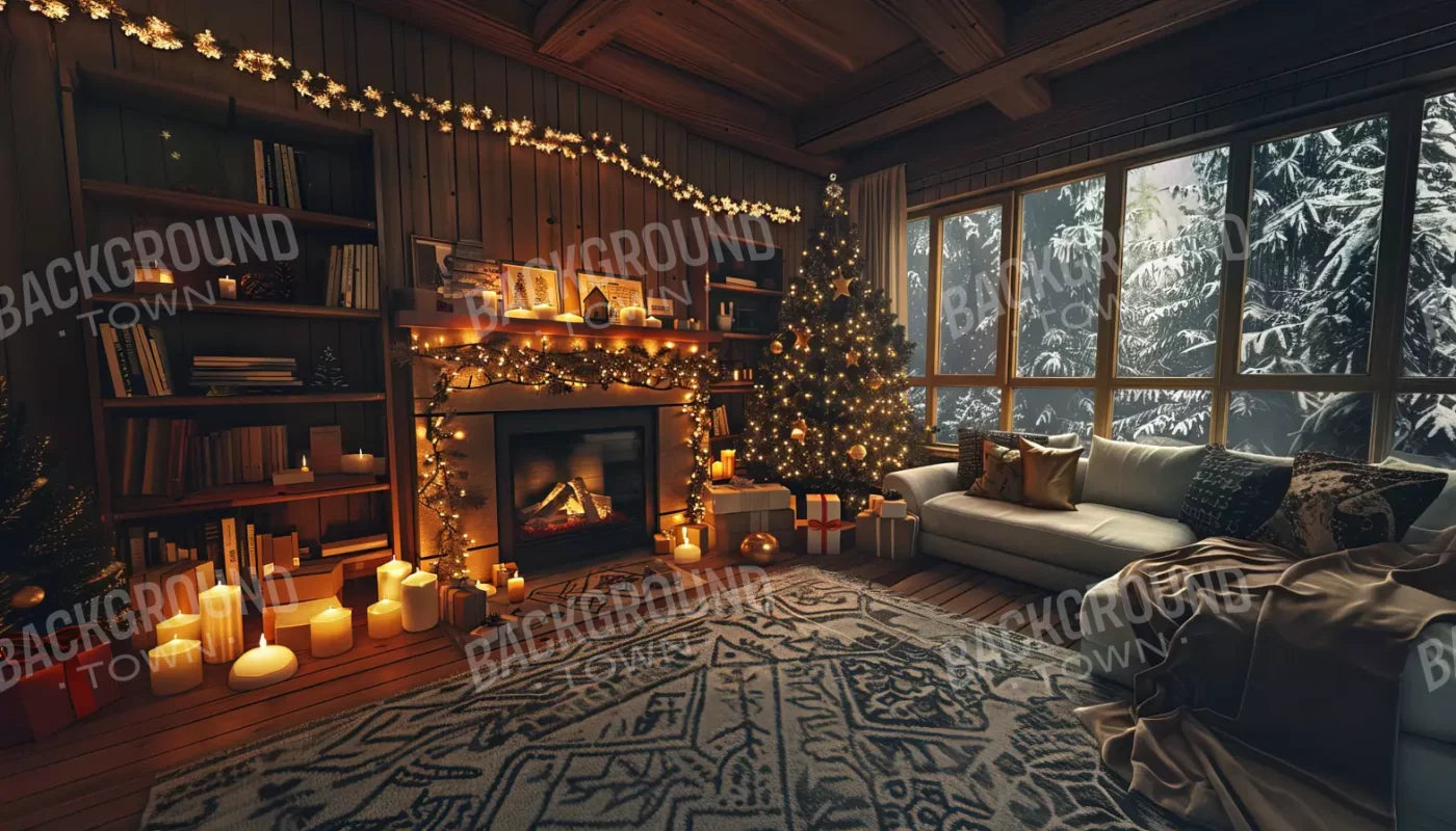 Cozy Christmas Morning Ii 14’X8’ Ultracloth (168 X 96 Inch) Backdrop