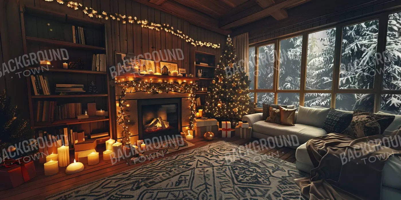 Cozy Christmas Morning Ii 16’X8’ Ultracloth (192 X 96 Inch) Backdrop