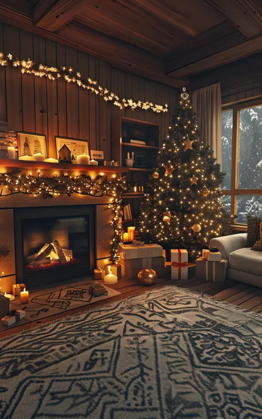 Cozy Christmas Morning Ii 5’X8’ Ultracloth (60 X 96 Inch) Backdrop