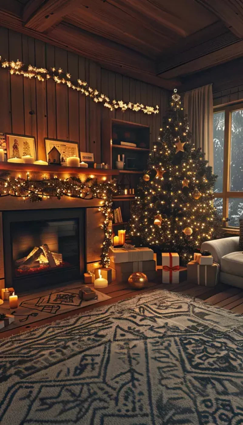 Cozy Christmas Morning Ii 8’X14’ Ultracloth (96 X 168 Inch) Backdrop