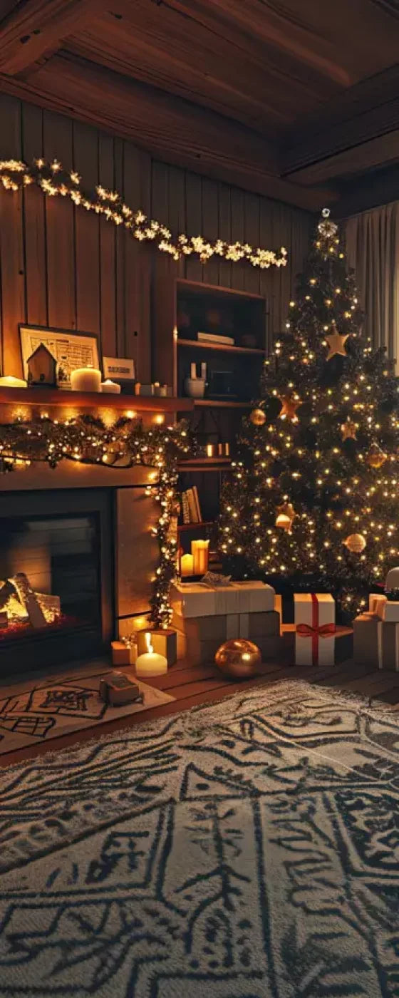 Cozy Christmas Morning Ii 8’X20’ Ultracloth (96 X 240 Inch) Backdrop