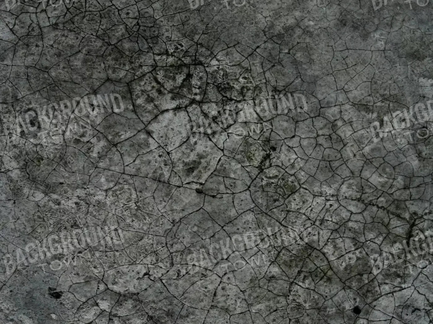 Cracked Concrete Floor 10X8 Fleece ( 120 X 96 Inch ) Backdrop