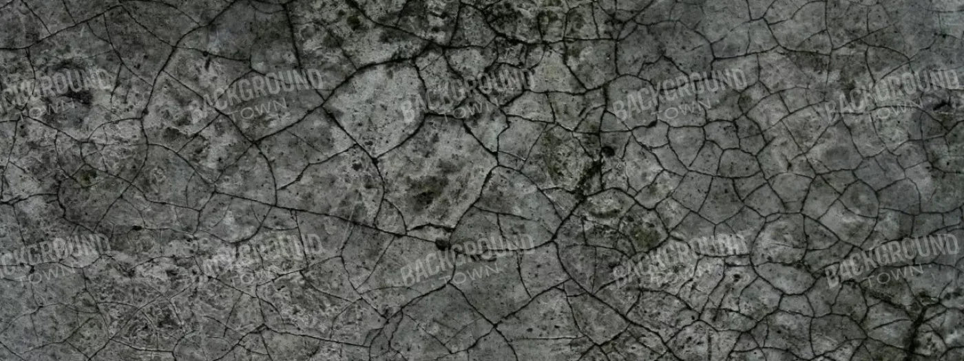 Cracked Concrete Floor 20X8 Ultracloth ( 240 X 96 Inch ) Backdrop